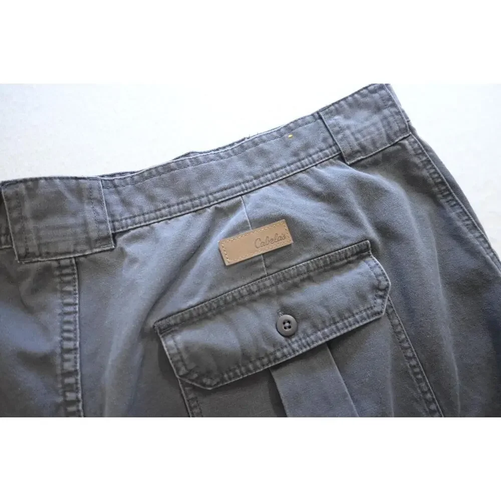 Cabelas Cargo‎ Shorts Rugged Gray Flat Hiking Camping Fishing Mens Size 46